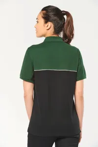 Zweifarbiges Kurzarm-Unisex-Polohemd