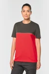 Zweifarbiges umweltfreundliches Unisex-T-Shirt mit kurzen Ärmeln