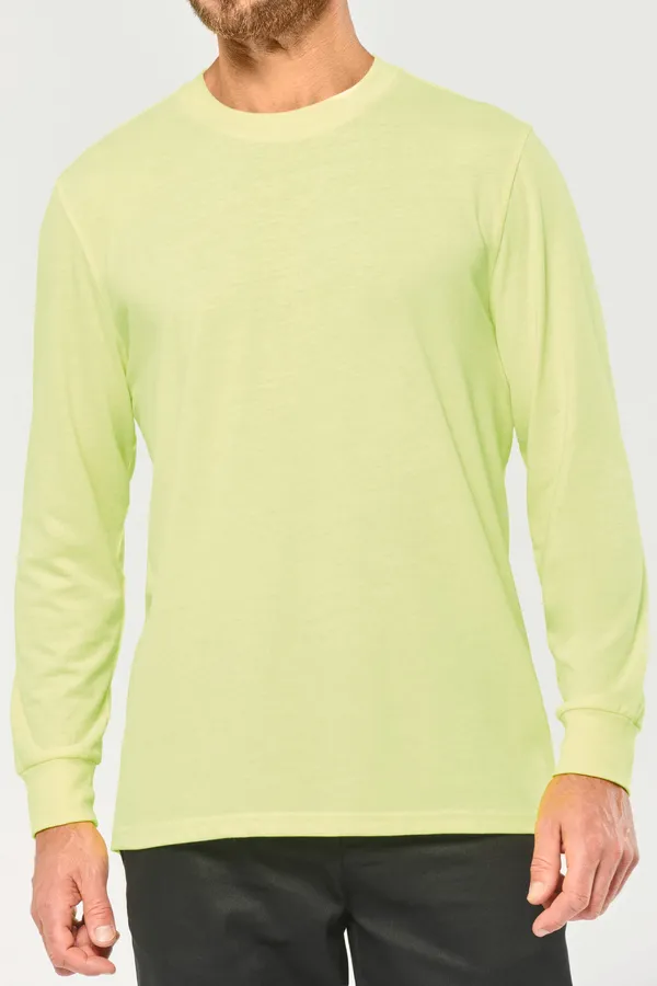 Umweltfreundliches Unisex-T-Shirt mit langen Ärmeln