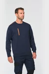Day To Day Unisex-Sweatshirt mit kontrastfarbener zip Tasche