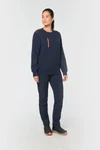 Day To Day Unisex-Sweatshirt mit kontrastfarbener zip Tasche
