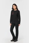 Day To Day Unisex-Sweatshirt mit kontrastfarbener zip Tasche