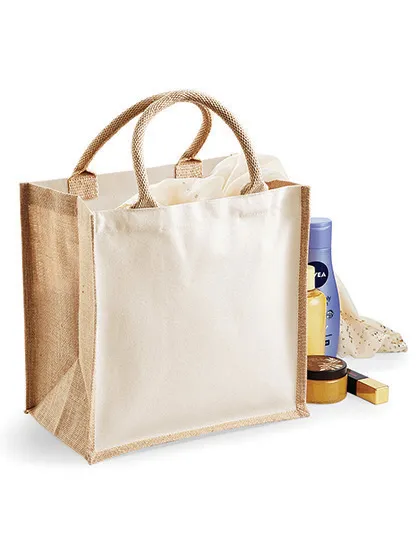 Printers Midi Jute Bag