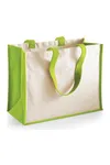 Printers' jute classic shopper Apple Green