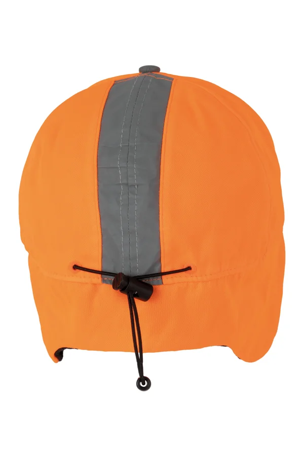 Fluoreszierende 6-Panel-Kappe für den Winter Fluorescent Orange