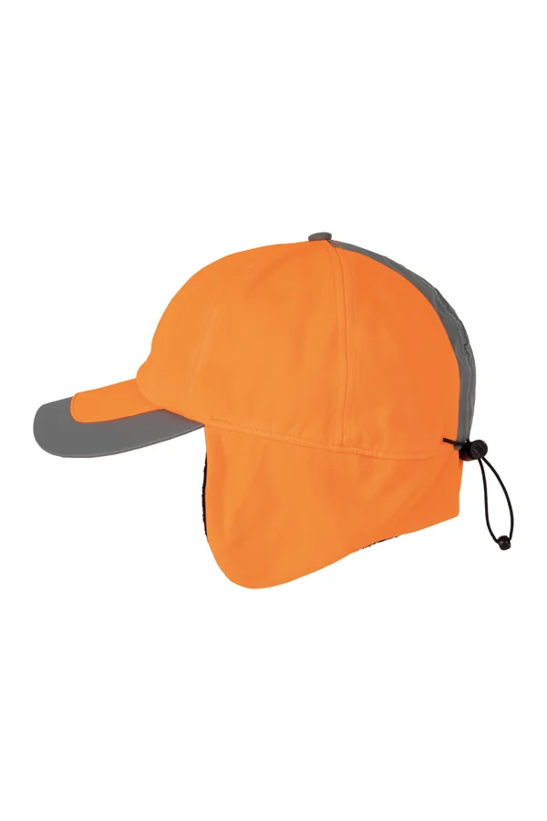 Fluoreszierende 6-Panel-Kappe für den Winter Fluorescent Orange