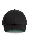 6-Panel-Cap mit Kontrast-Sandwichschirm Black / Kelly Green