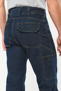 Denim-Herrenhose mit mehreren Taschen