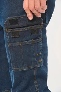 Denim-Herrenhose mit mehreren Taschen