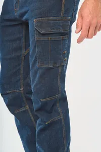 Denim-Herrenhose mit mehreren Taschen