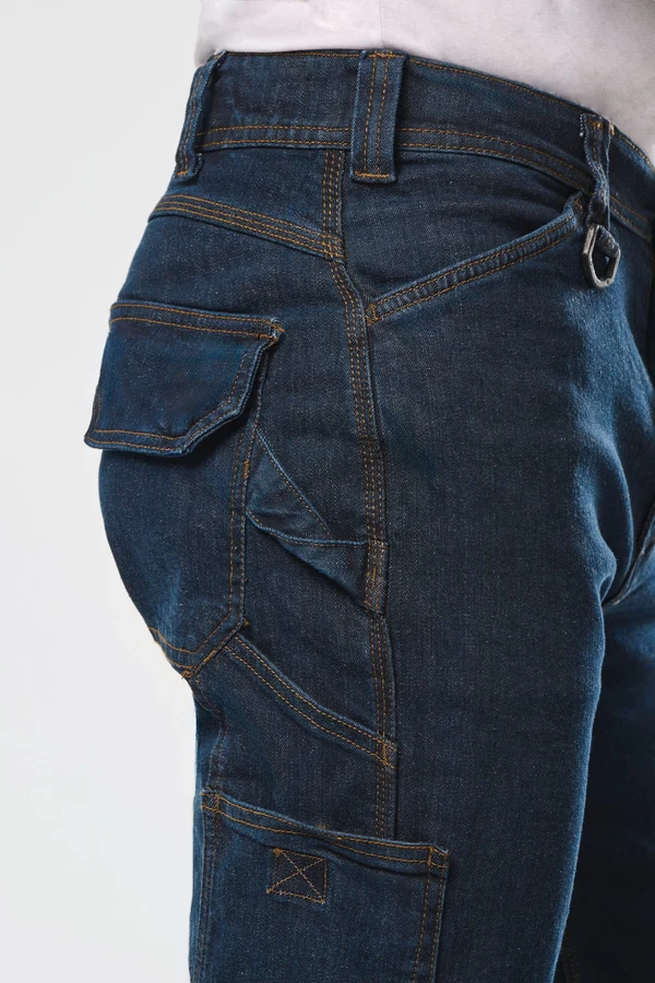 Denim-Herrenhose mit mehreren Taschen