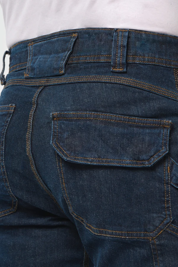 Denim-Herrenhose mit mehreren Taschen