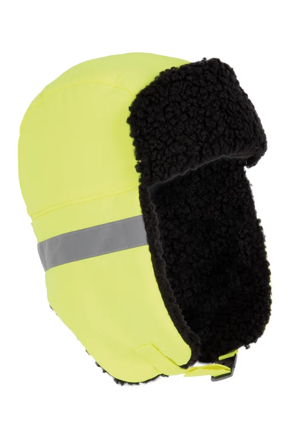 Gefütterte Kappe mit Ohrenklappen Fluorescent Yellow