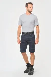 Denim-Bermuda-Shorts mit mehreren Taschen, für Herren