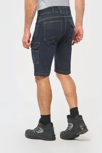 Denim-Bermuda-Shorts mit mehreren Taschen, für Herren