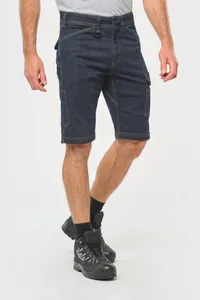 Denim-Bermuda-Shorts mit mehreren Taschen, für Herren