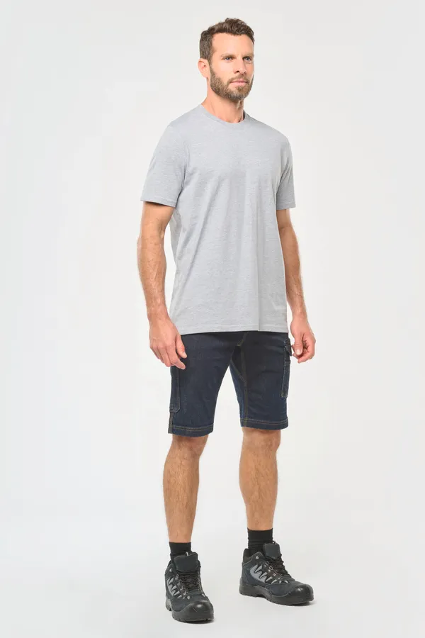 Denim-Bermuda-Shorts mit mehreren Taschen, für Herren