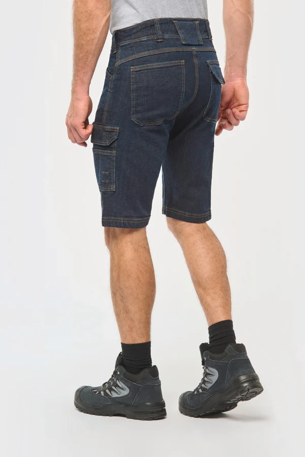 Bermuda aus Denim mit mehreren Taschen, für Herren