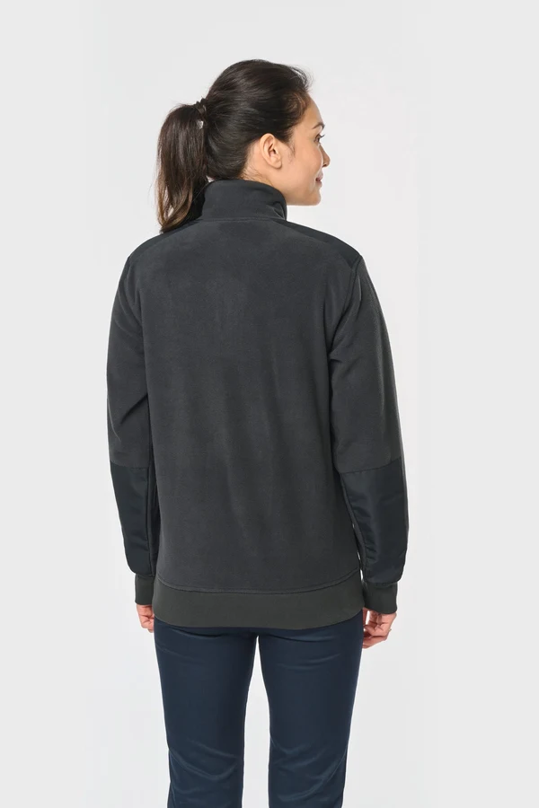 Umweltfreundlicher Fleecepullover mit Reißverschlusskragen, Unisex