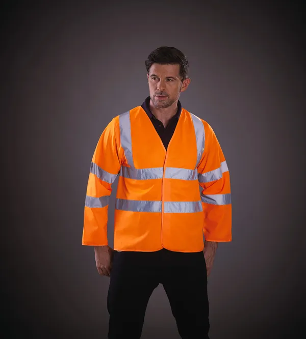 Long-sleeved Hi-vis vest