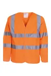 Warn-Weste mit langen Ärmeln Hi Vis Orange