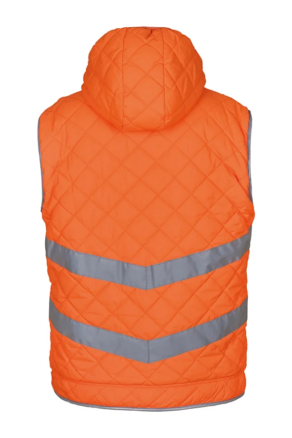 Kensington - Hi-Vis hoodied gilet Hi Vis Orange