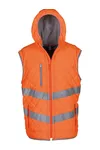 Kensington - Hi-Vis hoodied gilet Hi Vis Orange