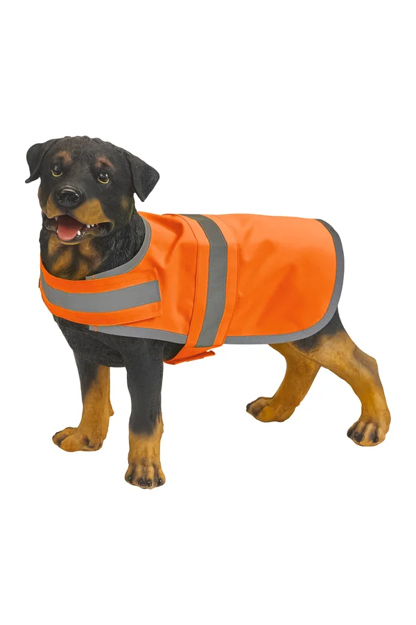 YOKO Hundeweste in Warnfarbe Hi Vis Orange