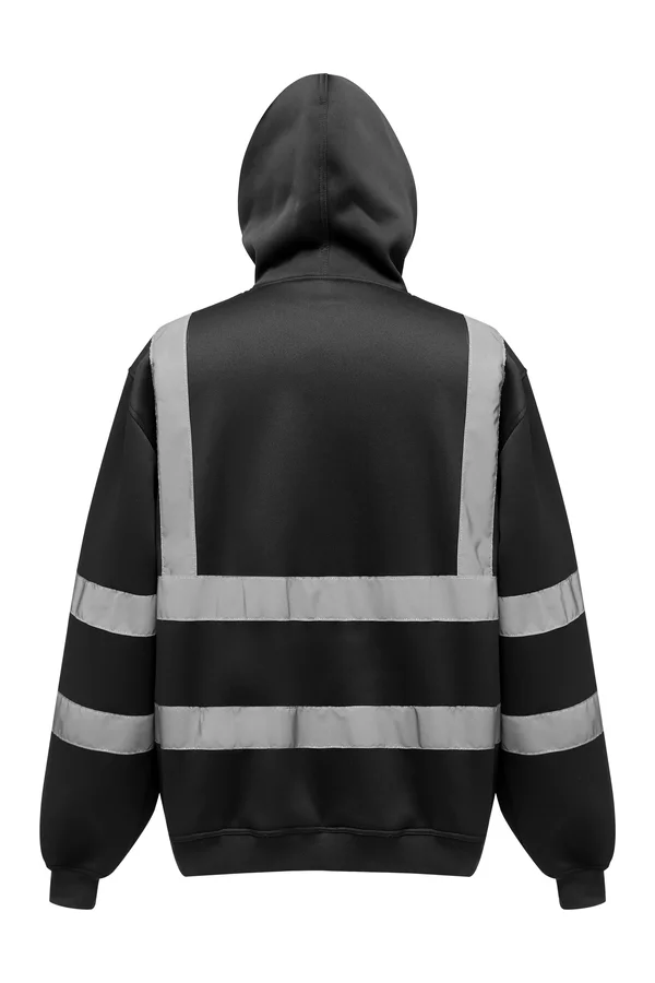 Hi-Vis pullover hoodie Black