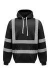 Hi-Vis pullover hoodie Black