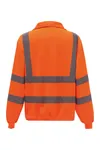 Hi-Vis 1/4 Zip Sweatshirt Hi Vis Orange
