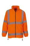 Robuste Fleecejacke in Warnfarbe Hi Vis Orange