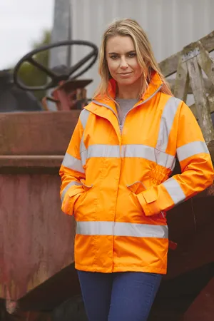 Hi-Vis ladies' executive jacket Hi Vis Orange