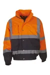 Hi-Vis Two Tone Bomber Jacket Hi Vis Orange / Navy