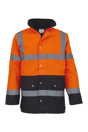 Hi-Vis Contrast Jacket Hi Vis Orange / Navy