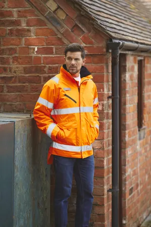 Hi-Vis Fontaine Storm jacket Hi Vis Orange