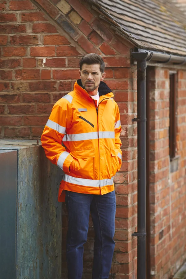 Hi-Vis Fontaine Storm jacket Hi Vis Orange