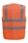 High visibility, anti-static and flame retardant waiscoast Hi Vis Orange