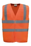 High visibility, anti-static and flame retardant waiscoast Hi Vis Orange