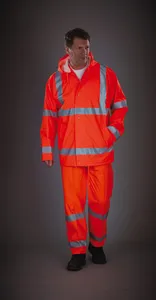 Hi-Vis Soft Flex Breathable Rain Jacket