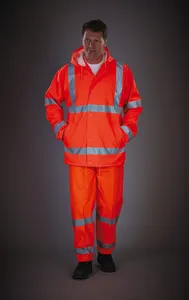 Hi-Vis Soft Flex Breathable Rain Jacket
