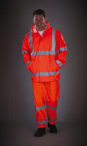 Hi-Vis Soft Flex Breathable Rain Jacket