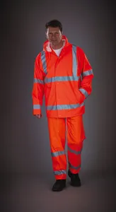 Hi-Vis Soft Flex Breathable Rain Jacket
