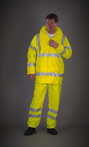 Hi-Vis Soft Flex Breathable Rain Jacket