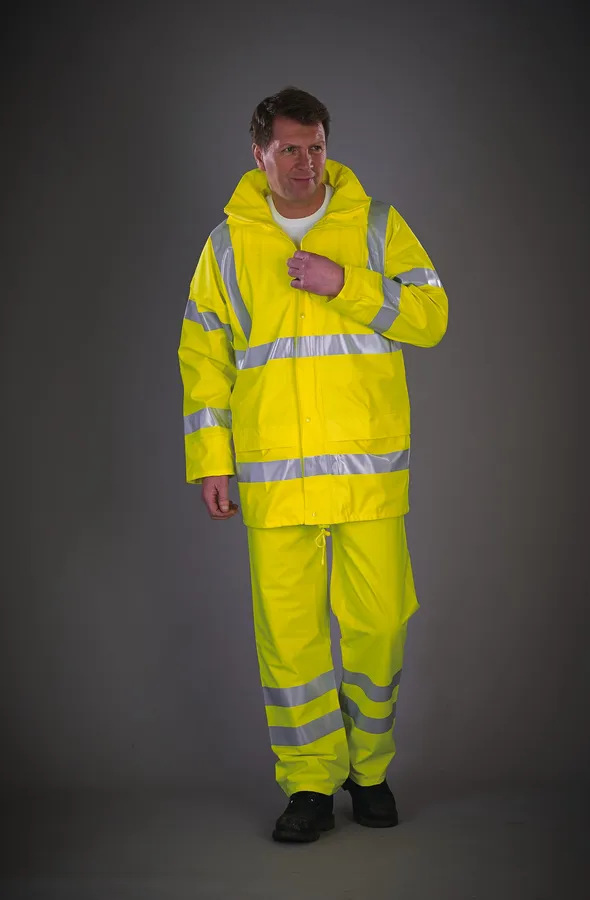 Hi-Vis Soft Flex Breathable Rain Jacket