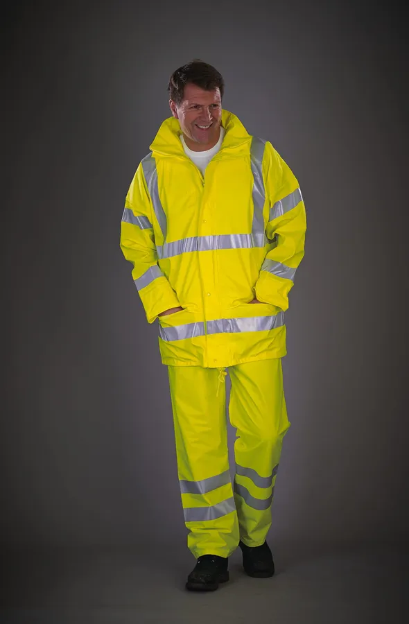 Hi-Vis Soft Flex Breathable Rain Jacket