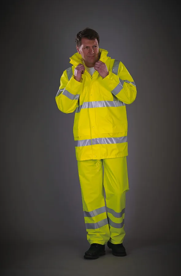 Hi-Vis Soft Flex Breathable Rain Jacket