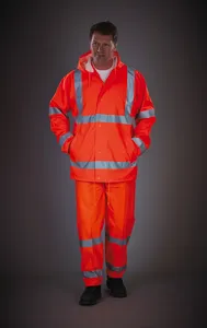 Atmungsaktive Hi-Vis Soft Flex Regenhose