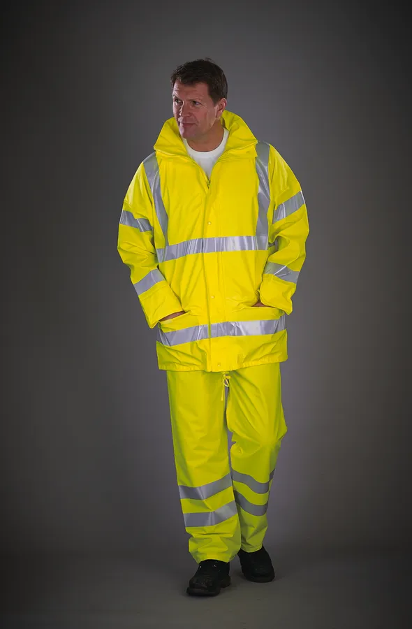 Atmungsaktive Hi-Vis Soft Flex Regenhose