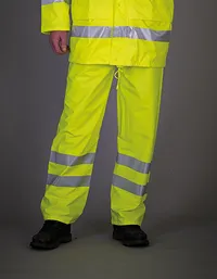 Hi-Vis Soft Flex Breathable Rain Trousers